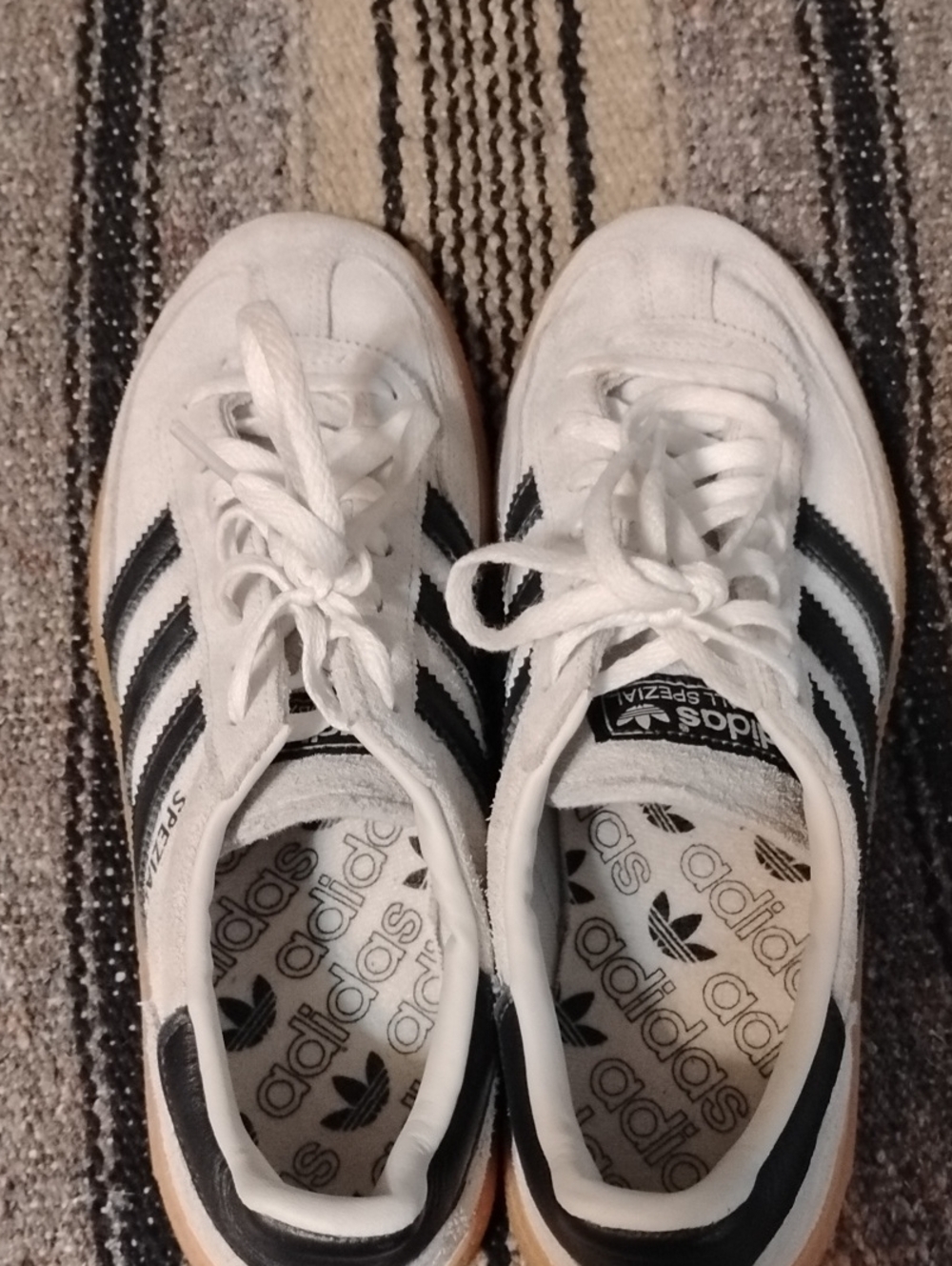 adidas White and Black Classic Sneakers